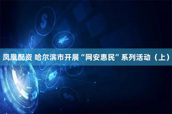 凤凰配资 哈尔滨市开展“网安惠民”系列活动（上）